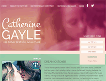Tablet Screenshot of catherinegayle.com